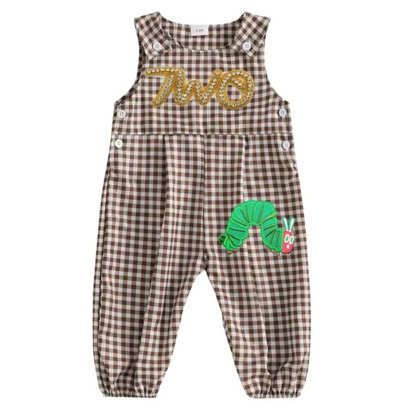 Caterpillar Romper Second Birthday Clothes Caterpillar Outfit Dress Smash Cake - Picture 1 of 3